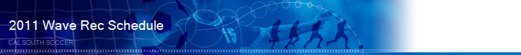 2011  Rec Schedule- Carlsbad Wave FC banner